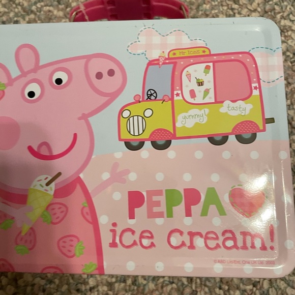 Kids Peppa Pig Ice Cream Lunchbox Tin - Picture 15 of 15